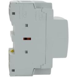 Shopcorp 50 Amp 4 Pole Normally Open IEC 400V Contactor (Silent Operation) – 110/120VAC Coil, Motor Load 40A and Lighting Load 63A with Mounting Base for DIN Rail
