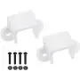 MECCANIXITY Motor Mounting Bracket Motor Base 11.5mm White with Screws Nuts for N20 Micro Gear Motor 2 Pack