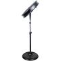Comfort Zone CZHVP20S 20-Inch 3-Speed Slim-Profile High-Velocity Industrial Pedestal Fan with Aluminum Blades and Adjustable Tilt , Black