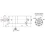 Diameter 50mm High Speed 12V Electrical DC Planetary Gear Motor 200 RPM 12mm Out Shaft Reversible Metal Gearbox Motor