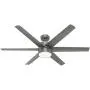Hunter Fan Company 59625 Solaria Ceiling Fan, 60, Matte Silver Finish