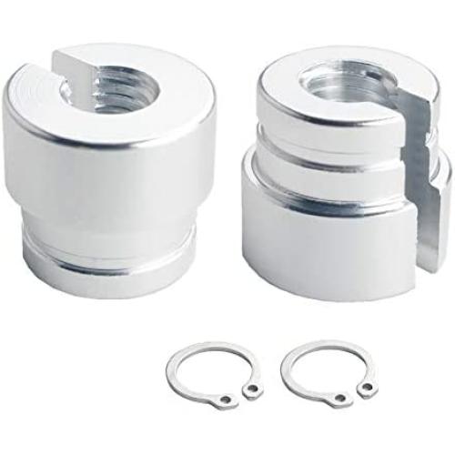 DEWHEL Billet Aluminum Throttle Bushings Compatible With BMW E30 E34 E28 E39 E36 M20 M30 M50 S14 M60 (Silve)