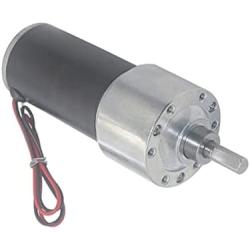 Xuulan Xianglaa-Motor Permanent Magnet 12V 24V DC Gear Motor, in DC Motor Adjustable Speed Reversed, High Torque Electric Low RPM 4 to 1270RPM, (Speed(RPM) : 24v 1270rpm, Voltage(V) : Package A)