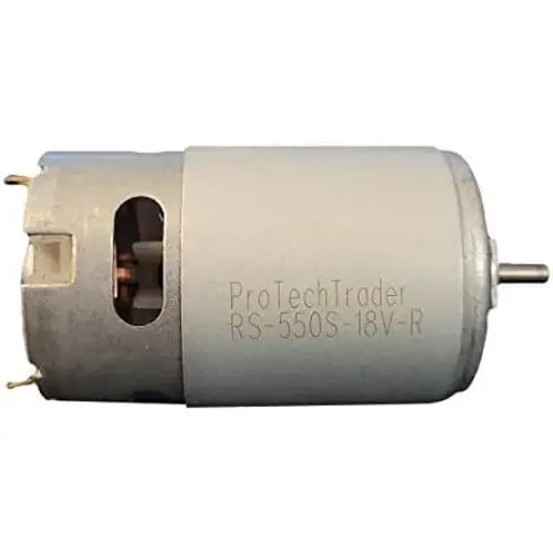 RS-550s 18v (12v - 20 volts) DC Motor Round Shaft - High Power & Torque for DIY Electric/Electronic Projects, Drills, Robots, RC Vehicals, Remote Controlled Cars/Robot, Saw Repair/Replacement Engine