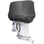 AKEfit Outboard Motor Cover, Waterproof & Sunproof Boat Motor Covers,Motor Hood Cover with 600D Heavy Duty Oxford Fabric Extra PVC Coating,Fits Motor Up to 150Hp