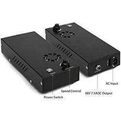FoxAlien CNC Upgrade Kit 300W DC Spindle Milling Motor for 3018-SE V2&Masuter CNC Router Engraving Machine with Integrated Control Box Speed Adjust Button