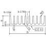 5pcs Heat Sink 35 x 35 x 10 mm / 1.38 x1.38 x 0.39 inch Aluminum Small Heatsink with Thermal Conductive Double Sided Tape for CPU IC LED Board