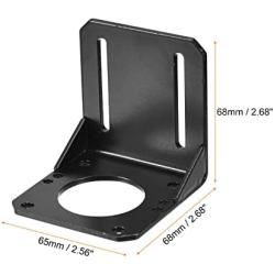 MECCANIXITY Motor Bracket Motor Mounting Holder 68x65x68mm Black for 50KTYZ Motor with Screws