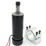 RATTMMOTOR 500W CNC Air Cooled Spindle Motor ER11 12-100VDC 0.5NM 12000RPM + 52mm Spindle Motor Mount Clamp for CNC Router Milling Machine