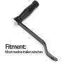 Aramox Universal Steel ABS Winch Handle Winch Grip Winch Crank Boat Parts Replacement Accessories, Fit for Marine Trailer