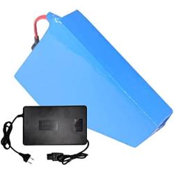 Wnicek 72V 20Ah E-Bike Triangle Battery 20000mAh 20S 4P Lithium-ion Scooter Battery Pack 500W-1700W Electric Motorcycle Lithium Battery with 3A Quick Charger and Triangle Bag