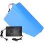 Jieoto 72V 20Ah E-Bike Triangle Battery 20000mAh 20S 4P Lithium-ion Scooter Battery Pack 500W-1700W Electric Motorcycle Lithium Battery with 3A Quick Charger and Triangle Bag