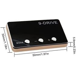 SecosAutoparts 9 Drive 9-Mode Electronic Throttle Controller Compatible with F150 F-250 Compatible with Mustang Explorer Raptor Edge Compatible with Ranger NEW