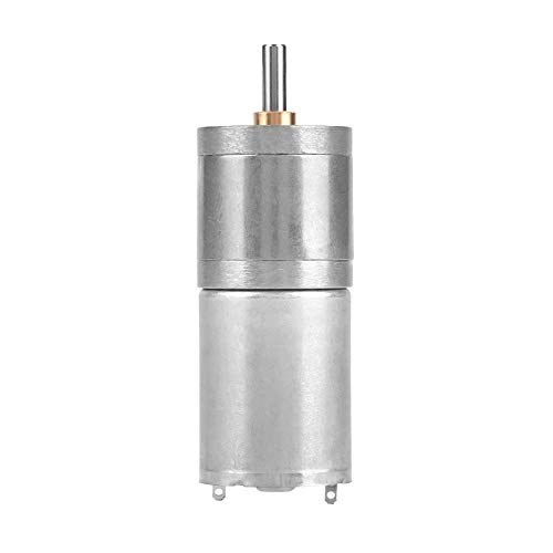 DC Gear Motor, 12V 25GA-370 Full Metal Brush Gear Motor High Torque Low Speed Reduction Geared Motor Centric Output Shaft 25mm Outer Diameter Gearbox for Electronic Lock(12V 100RPM)