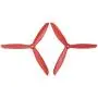 Upgraded Propellers Three Blades Main Blade Propeller Motor Covers for MJX B2 B3 Bugs Drone Replacement CCW CW RC Quadcopter Spare Parts Set (Red)