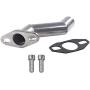 UAUS 32-40mm Silver Short Offset Intake Manifold Carburetor W/Gasket For 49cc 60cc 66cc 80cc Motorized Bicycle Bike