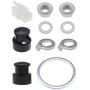 1 Set E-Bike Hub Motor Nuts Bike Safety Washers Electric Bicycle Wheel Lock Nuts Motor Axle Bolt Screw for 250W-500W Motors with 12mm Shaft