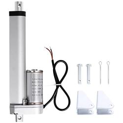 Stroke Linear Actuator DC 12V 4-inch 1500N 330lbs 100mm Multi-Function Solar Tracker Linear Electric Actuator Used for Recliner Massage Bed Solar Tracker Lawn Tractor Snowblowe