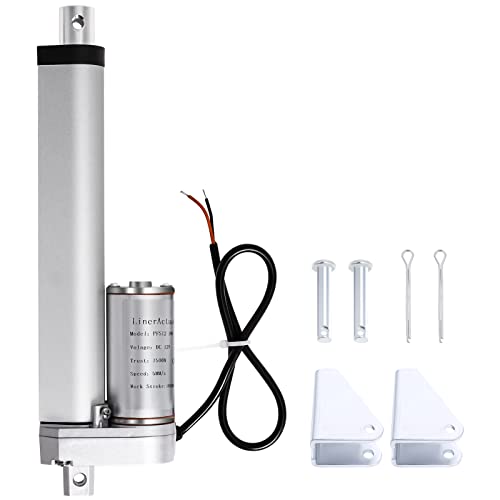 Stroke Linear Actuator DC 12V 4-inch 1500N 330lbs 100mm Multi-Function Solar Tracker Linear Electric Actuator Used for Recliner Massage Bed Solar Tracker Lawn Tractor Snowblowe