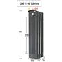 Jieoto 48V Ebike Battery 8AH 10AH 12.5AH 15AH Mountain Bike Lithium Li-ion Battery Pack with 2A Charger, BMS for 200-750W Electric Bicycles Motor