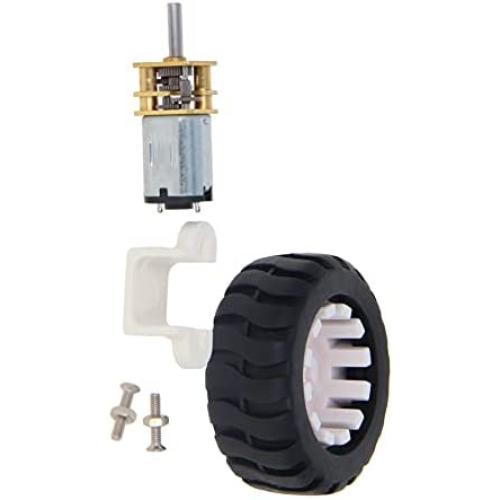 Jutagoss 1Pcs Miniature Gear 60RPM DC 12V Gear Motor with Fixed Frame Coupling Nut Plastic Wheel for DIY Mobile Robot,Smart Cars Project Jutagoss 1Pcs Miniature Gear 60RPM DC 12V Gear Motor with Fixed Frame Coupling Nut Plastic Wheel for DIY Mobile Robot,Smart Cars Project