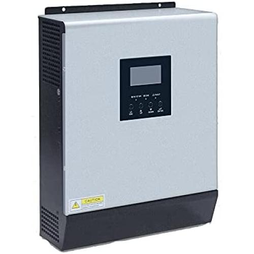 Y&H 3KVA Solar Hybrid Inverter DC24V to AC110V Off Grid Pure Sine Wave Inverter Built in 50A PWM Solar Controller,Support Utility/Generator/Solar Energy Charge