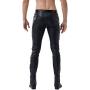 MSemis Mens Faux Leather Pants Punk 80s Rock Skinny Leggings Tight Gothic Motorcycle Biker Pants