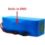 Jieoto 36V 20000mAh E-Bike Battery Li-ion Electric Scooter Battery Pack Electric Street Bikes Lithium Battery with BMS and Charger for 500W 350W 250W Motor