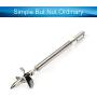 Jutagoss Drive Shaft Fit for 3mm Motor Shaft Propeller and Universal Joint for RC Boat,130mm Shaft Length,80mm Sleeve Length,36mm Dia Propeller 1PCS