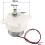 uxcell 2PCS DC 6V 100 RPM High Torque Rotary Speed Cylinder Shape Deceleration Reducing Motor, 2-Wire Connecting