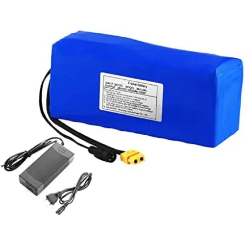 36V 12Ah E-Bike Power Lithium Ion Battery, Rechargeable Replacement Battery Pack for 200W-500W Motors, Built-in BMS, with 42V Charger 36V 12Ah E-Bike Power Lithium Ion Battery, Rechargeable Replacement Battery Pack for 200W-500W Motors, Built-in BMS, with 42V Charger
