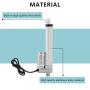 NATGAI DC12V 6inch Stroke Linear Actuator with Mounting Bracket 900N(225lbs) Maximum Lift 10mm/s for Recliner TV Table Lift Massage Bed Electric Sofa Linear Actuator