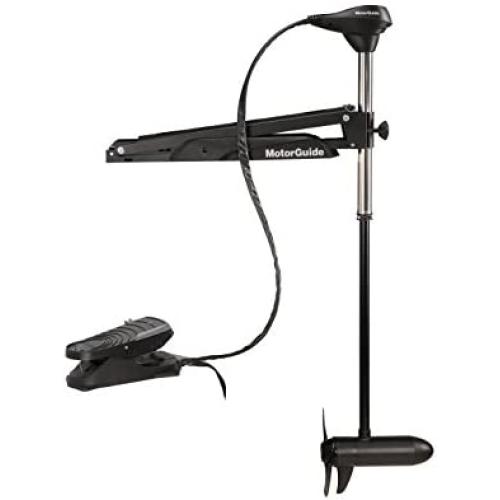 MotorGuide 940200060 X3 Freshwater Bow Mount Trolling Motor — Cable Steer, Foot-Control — 45-Inch Shaft, 45-Pound Peak Thrust