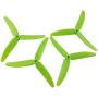 Upgraded Motors Three Blades Propellers Main Propeller Guard Bumpers Protectors for Hubsan H502E H502S Drone Replacement CCW CW with Metal Gears RC Quadcopter Spare Parts Set (Green)