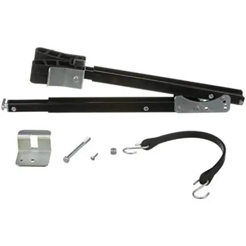 attwood 460-ADJ Adjustable Transom Saver, 36 to 60 Inches, Steel Construction, Rubber Pads, Corrosion-Resistant Black Finish attwood 460-ADJ Adjustable Transom Saver, 36 to 60 Inches, Steel Construction, Rubber Pads, Corrosion-Resistant Black Finish