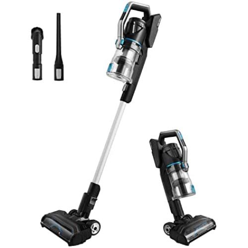 Eureka Lightweight Cordless Vacuum Cleaner, High Efficiency Powerful Motor LED Headlights, Convenient Stick and Handheld Vac, Black