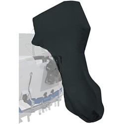 Softclub Outboard Motor Cover 60-90 HP, Full Motor Outboard Cover, Waterproof, 600D Heavy Duty Fabric, Black Boat Motor Covers Fit for 90 HP Motors