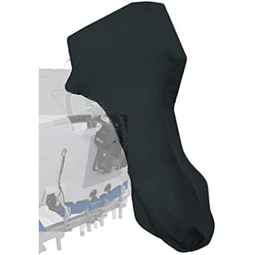 Softclub Outboard Motor Cover 8-20 HP, Full Outboard Engine Cover, Black 600D Waterproof Boat Motor Hood Cover