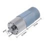 555 High Torque Micro Brush DC Motor Low Speed Gear Reduction Motor Eccentric Shaft Gearbox Diameter 37mm High Torque All Metal Gear Electric Micro Gear Motor (12 Volt, 300RPM)