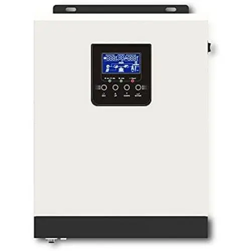 Y&H 3KVA Solar Hybrid Inverter DC24V to AC220V-230V Off Grid Pure Sine Wave Inverter Built in 50A PWM Solar Controller,Support Utility/Generator/Solar Energy Charge