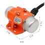 Small Concrete Vibrator Industrial Vibration Motor Single Phase 100W AC 110V 3600Rpm Aluminum Alloy Vibrating Vibrators for Sand Shaker Table