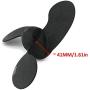 ITACO Boat Motor F6 309-64106-0 309641060M Plastic Propeller Assy 3 x 7.4 x 5.7 for Tohatsu Nissan 2.5HP 3.5HP Outboard Motor Engine