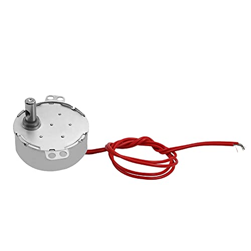 Fielect Synchronous Motor AC 12V 5-6RPM Turntable Motor CW/CCW Direction 4W TYC-50 Horizontal Hole Shaft Fielect Synchronous Motor AC 12V 5-6RPM Turntable Motor CW/CCW Direction 4W TYC-50 Horizontal Hole Shaft
