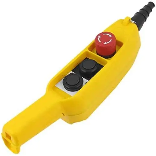 BestTong COB61E Emergency Stop Up Down Hoist Button Pushbutton Switch for Crane Pendant Control Station