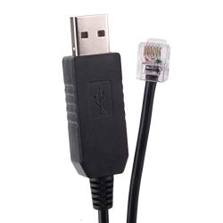 USB DB9 RS232 to RJ11 RJ12 Serial Cable for Leadshine Servo Stepper Motor DM432C DM442 DM556 6FT (USB to RJ12 - with FTDI Chip)