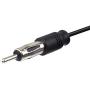 Bingfu Car Antenna Adapter Car Stereo FM AM Radio Antenna Adapter Cable Fakra Z Male to DIN Plug Connector Cable 30cm 1 feet for Car Stereo Audio HD Radio Head Unit CD Media Player Receiver