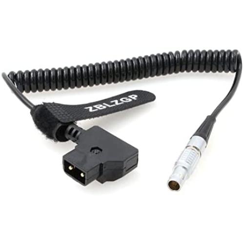 ZBLZGP D-tap to 0B 7 Pin Motor Coiled Power Cable for TILTA Nucleus-M Wireless Follow Focus