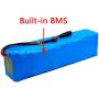 Jieoto 52V Ebike Battery 14S 3P 10Ah 12Ah 14Ah Lithium Battery Pack with BMS Protection Board and Charger Fit for 1000W-250W Electric Bicycles Motor for Scooters Tricycles Mopeds