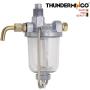THUNDERMINGO Fuel Gas Strainer Sediment Bowl Assembly for IH International Farmall MV Super H HV W4 OS4 350 400 460 560 650 706 Replace 358245R91 370832R91