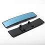 VARGTR 12 Inch Wide Angle Rear View Mirror,Universal Car Interior Rearview Mirror Clip On Panoramic Rearview Mirror Wide Angle Convex, Flat Easy Clip On Car Rearview Mirror (Blue anti-glare)